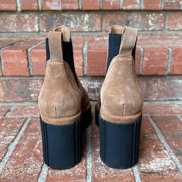 Gianni Bini Women's Ryker Suede Lug Sole Platform Booties Size 9.5 - Picture 4 of 8